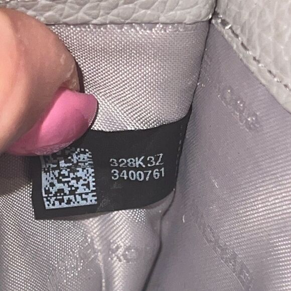 Michael Kors Taupe Pebbled Leather Detachable Adjustable Strap Crossbody - Picture 9 of 16